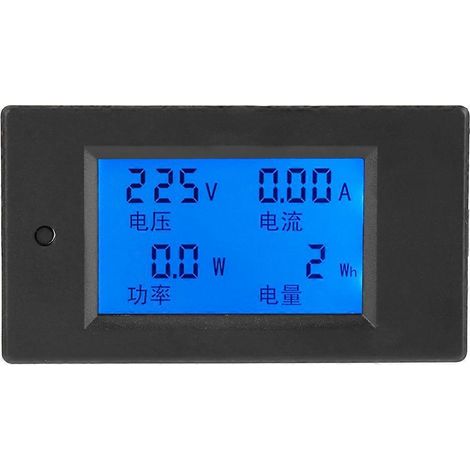 PEACEFAIR PZEM-021 Digitales LCD-Display für Wechselspannung, Stromstärke und Energiemessung, 20 A, AC 80–260 V
