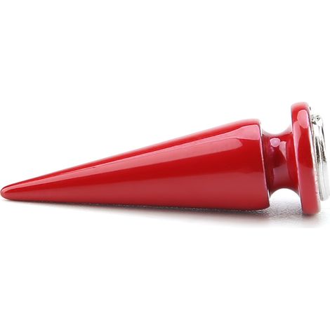 10 Rivets en Métal avec Clous pour Projets Cuir DIY (Rouge)
