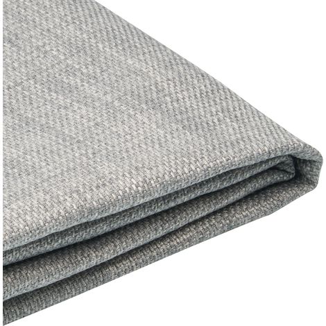 Funda extraíble gris claro para cama 90 x 200 cm Fitou (1/5)