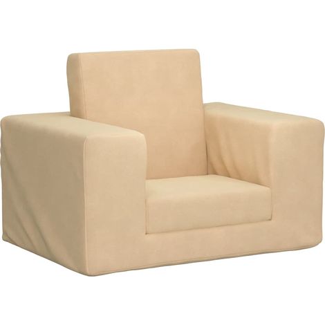 Schlafsofa für Kinder Creme Weicher Plüsch