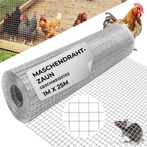 Geflecht GARDEN ZN, 1000/12x12/0,8 mm, viereckig, Garten, Tierhaltung, Packung 25 m (1/5)