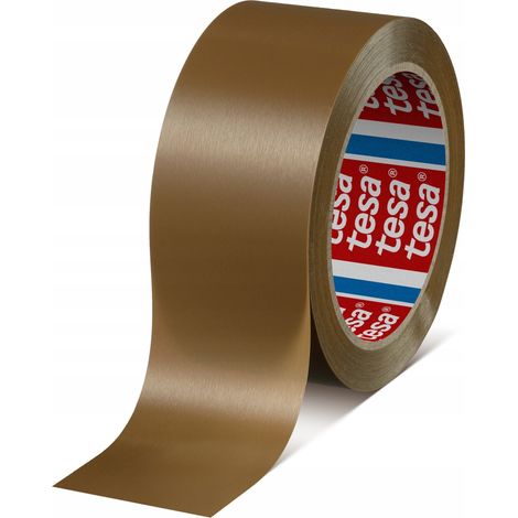 Nastro da imballaggio in PVC Tesa 66m x 50mm marrone FORTE (1/5)