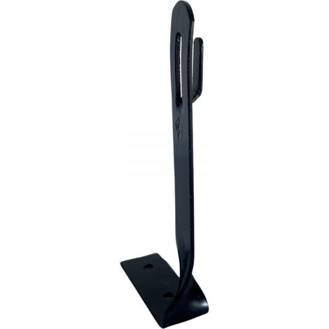 Winkel-Dachblitzschutzhalterung H - 130 mm ZZ verdreht schwarz (1/2)