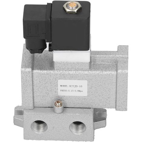 G3/8-Zoll-Magnetventil, 2 Positionen, 3-Wege, Aluminium, Absperrventil, K23JD-10DC24V (1/5)