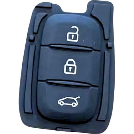 BOUTONS CAOUTCHOUC ADAPTABLES POUR DACIA/ RENAULT 3 BOUTONS CLE DROITE