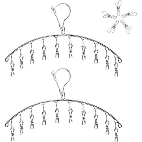 Kleiderständer aus Edelstahl, Sockenhalter, Wäscheständer