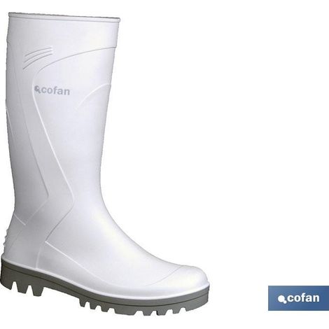 Stivale da pioggia in PVC bianco taglia 40