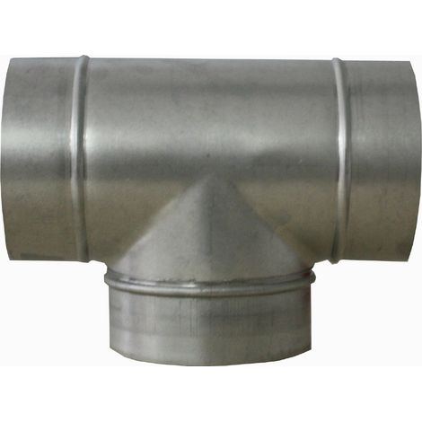 té à 90 degrès - galva - diamètre 250/250mm - unelvent 860725 (1/3)