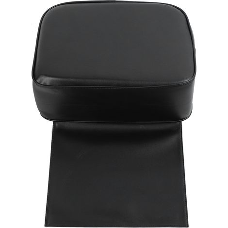 Fauteuil de coiffure pour enfant, coussin rehausseur noir, équipement SPA salon de beauté coiffure barber. (1/5)
