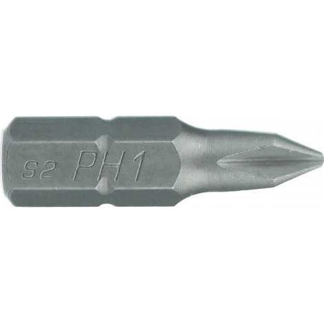 Embout de vissage professionnel HANGER PH2 25 mm Boîte de 50 - S2, emmanchement 1/4'' (1/3)