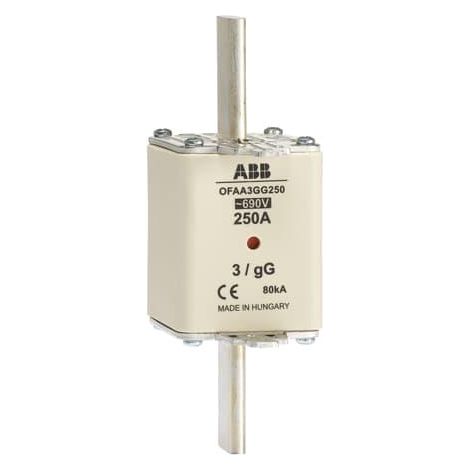 Fusible Couteau 250A GG Taille 3 690V 1SCA022703R4120 ABB 922769
