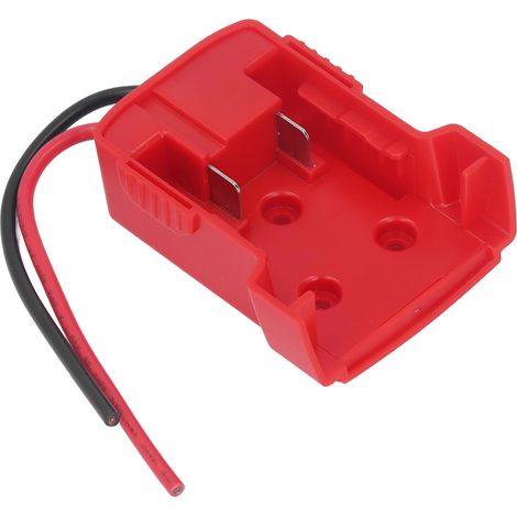 Connecteur batterie avec fusible, adaptateur ABS sécurisé pour convertisseur lithium 18V, borne M18, kit accessoires (1/5)