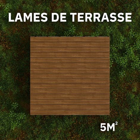 Kit Terrasse PVC BELLAME 5 m² (222 x 14,5 x 2,2 cm) - Chêne Miel
