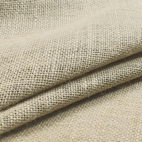 1 Mètre Tissu Jute Naturel, Fibre 339g/m², Largeur 1,40m, Pour Décoration (1/5)
