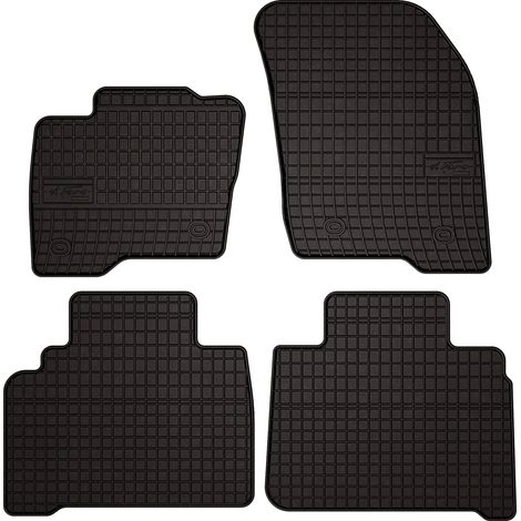 Alfombrillas de goma para coche: Ford Galaxy MK3 monovolumen (2015-) - negras, ajustadas