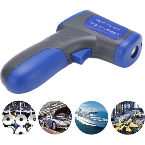 DT6685 Berührungsloser Motordrehzahlmesser, fotoelektrischer Drehzahlmesser in Pistolenform. (1/5)