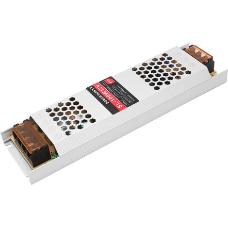 Transformateur d'alimentation pour bande LED, boîtier en alliage d'aluminium, alimentation 12 V, entrée 110-240 V