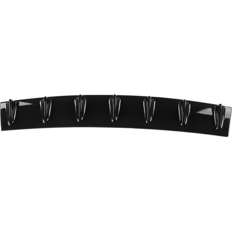 Diffuseur de pare-chocs arrière universel style aileron requin 7 ailettes noir pièce de rechange pour Acura (1/5)