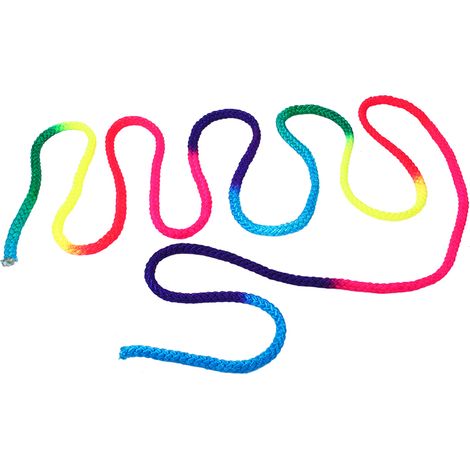 Corde de gymnastique rythmique arc-en-ciel, solide, pour l'entraînement et la compétition. (1/5)