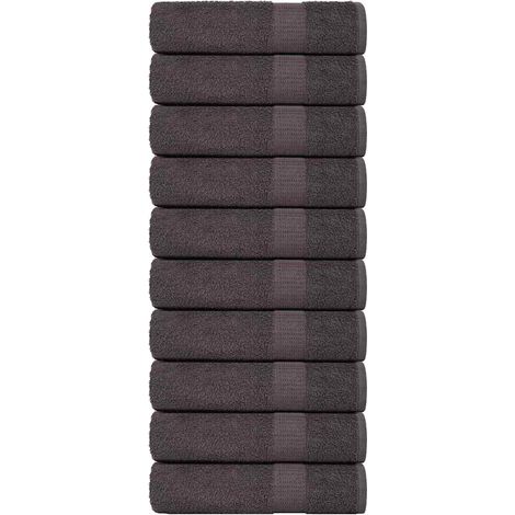 Serviettes FROGN 10 pièces Anthracite 50x100 cm 360 g/m² (1/5)