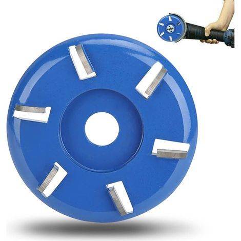 Wood cutting disc, wood cutting disc, stump remover angle grinder, 6-tooth wood carving disc, chainsaw cutter, woodworking blade tools (1/5)