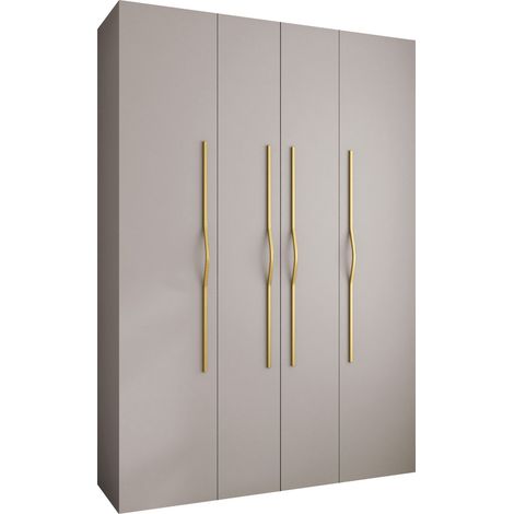 Armario Hartford 564, Cachemira, 246x170x52cm, Puertas de armario: Con bisagras, Número de estantes: 0 (1/5)