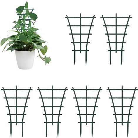 6 Pièces Treillis pour Plantes Grimpantes, Treillis de Jardin pour Plantes, Jardin Treillis Grimper Supports, Mini Supports Plantes Grimpantes pour Plantes Grimpantes et Vignes (1/5)