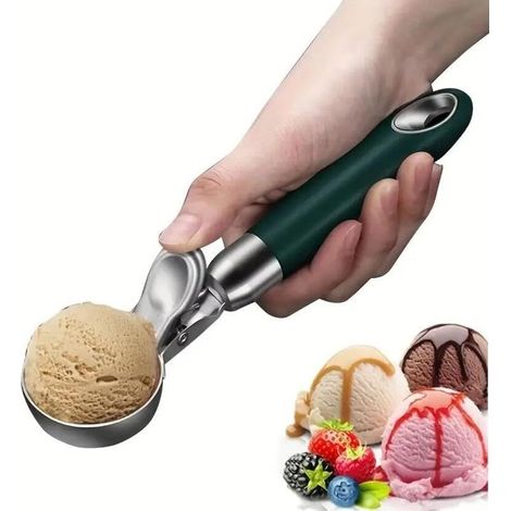 Eiskugelportionierer aus Edelstahl mit Auslösegriff (1/5)