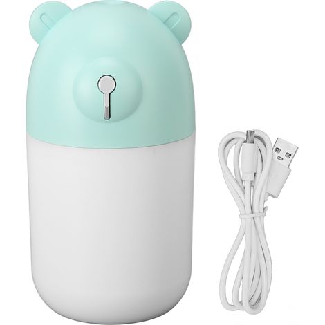 Humidificateur 280ml Grande Capacité Bleu Clair Silencieux Arrêt Automatique 7 Couleurs Lumière Douce USB pour Voiture Salon Bureau (1/5)