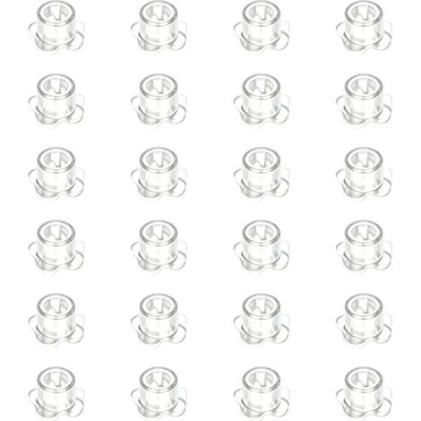 Lot de 24 embouts en silicone blanc pour mangeoires à colibris - Becs de rechange en forme de fleur avec design amélioré pour observation des oiseaux de jardin (1/5)
