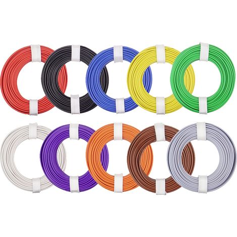 Donau Elektronik 150-MIX Litze 1 x 0.50 mm² Bunt, 10-farbig 1 Set