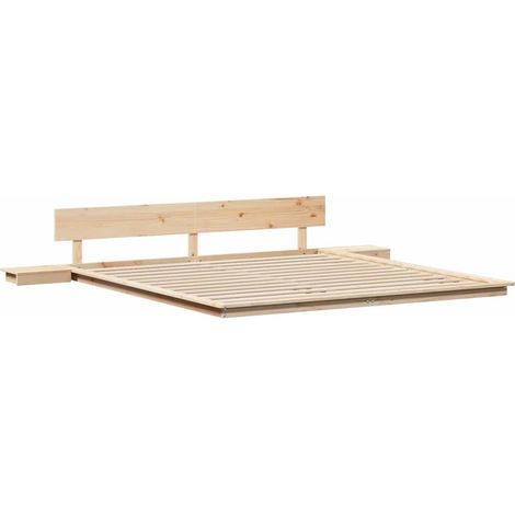 Bettgestell Braun 180 x 200 cm Holz vidaXL (1/5)