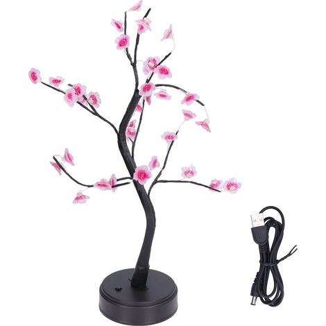 Lampe Arbre Artificiel Branches Ajustables Style Bonsaï Apparence Exquise Lampe LED Arbre (1/5)