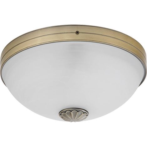 Soffitto luce Orchidea metallo bronzo pietra riso vetro / vetro Ø33cm (1/4)