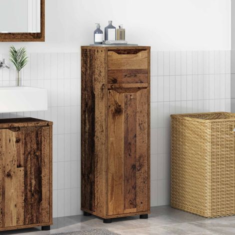 vidaXL Mobile da Bagno Legno vecchio 30,5 x 30 x 101 cm (1/5)