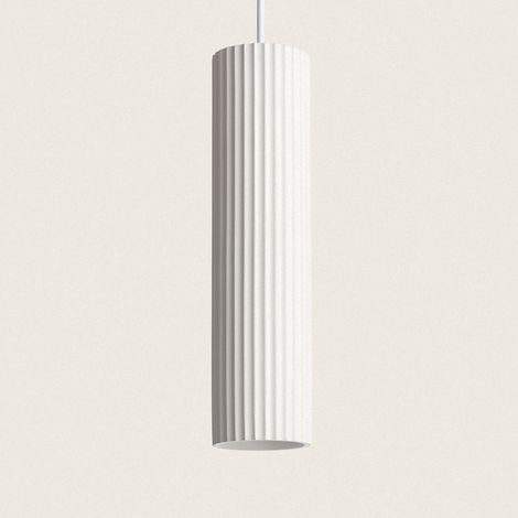 Lampada a Sospensione Gesso Colum Bianco (1/5)
