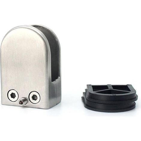 Pinces à verre (4/8 pièces) en acier inoxydable, support de verre réglable à dos plat pour verre de 15 à 20 mm (4 pièces) (1/4)