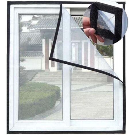 Filet de Protection pour Chat, Moustiquaire Autocollant pour Fenêtres, Maille Ajustable pour Insectes, Maille Transparente pour Chat, Moustiquaire, Moustiquaire130150cm (1/3)