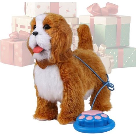 Chiot robot qui peut marcher et aboyer - jouet en peluche robot éducatif interactif pour adultes et adolescents (1 pièce). (1/5)