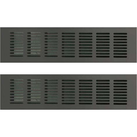 Grille de ventilation en aluminium 80 × 300mm Lot de 2 Pour espaces confinés et systèmes de ventilation domestiques (1/5)