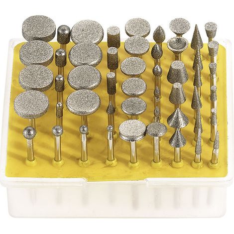 SERIE SET KIT 50 FRESE DIAMANTATE MOLETTE FRESETTE FRESA DIAMANTATA FERVI D050