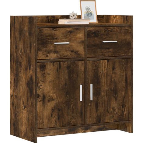 Sideboard/Anrichte/Buffet Geräucherte Eiche 75 x 36 x 80 cm Holzwerkstoff LXWW630928 (1/5)