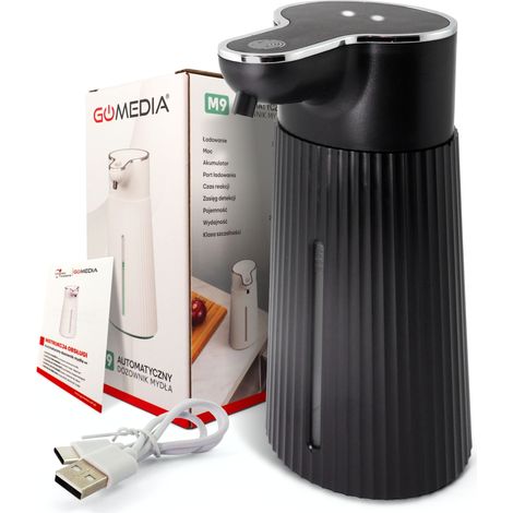 Distributeur de savon liquide sans contact 400 ml, automatique, grand format, USB-C, infrarouge (1/5)