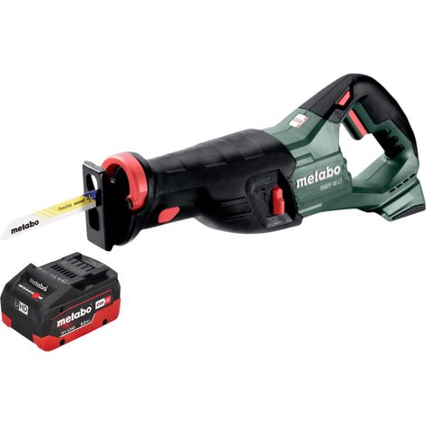 Sega a gattoparo a batteria Metabo SSEP 18 LT 18 V 32 mm + 1 batteria LiHD 8,0 Ah - senza caricabatterie