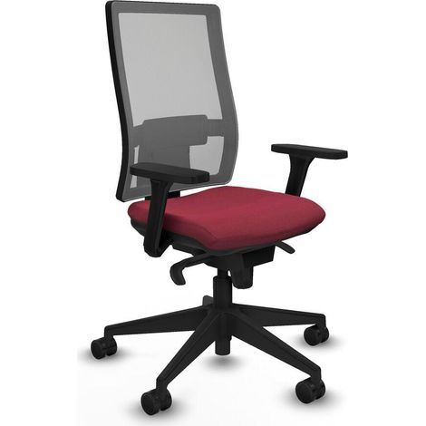 Piqueras y Crespo Horna Chaise de bureau bordeaux ergonomique (1/3)