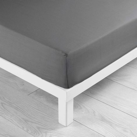 Douceur D'Intérieur – Drap housse 140 x 190 cm 100% coton – Bonnet 30 cm – Tissage 57 fils/cm² – Confort et durabilité – Pour lits 2 personnes