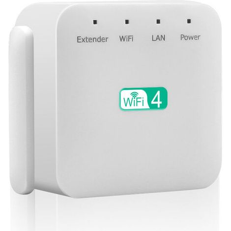 WLAN-Repeater, WLAN-Verstärker 300 m, kompatibel mit den meisten Internet-Boxen, WLAN-Extender, leistungsstarker WLAN-Empfänger