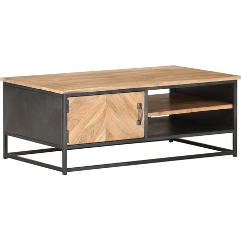 Couchtisch 90x50x35 cm Massivholz Akazie