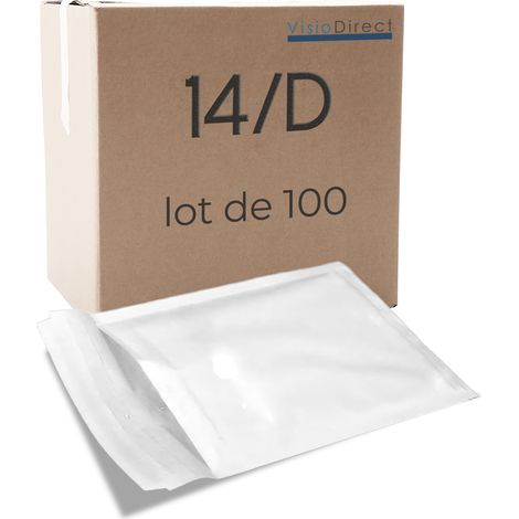 Lot de 100 enveloppe à bulles pour expedition D/4 20 x 27,5cm dimensions interieur 180 x 265 mm blanche pochettes matelassées (1/4)