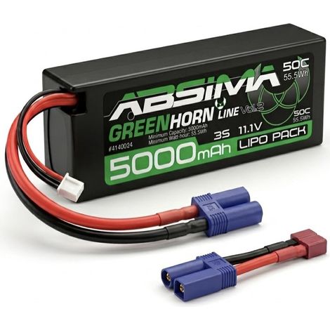Greenhorn LiPo 3S/11 1V 50C 5000 HC (EC5/T-Plug)